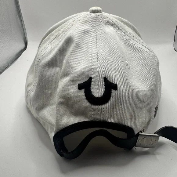 True Religion Adjustable White /Black Hat Cap SnapBack - Picture 3 of 7